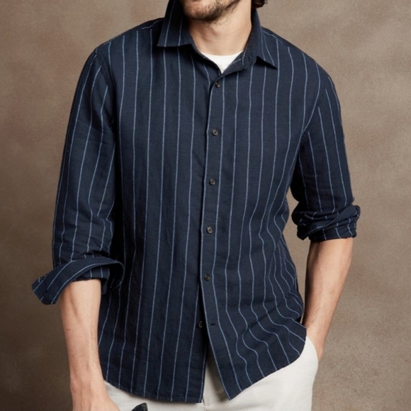 Banana Republic Shirts Banana Republic Untucked Fit Linen Shirt